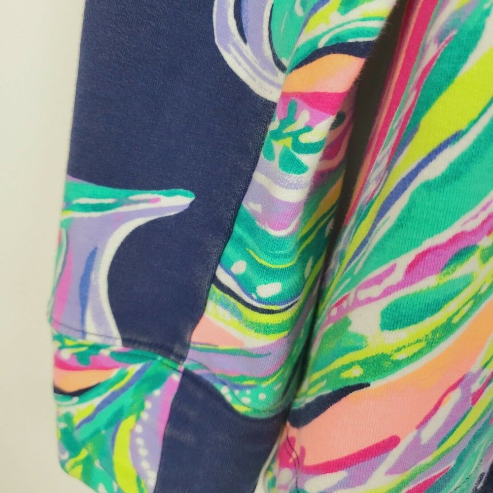 Lilly Pulitzer Womens Navy Blue Sweater Popover M - Picture 7 of 9